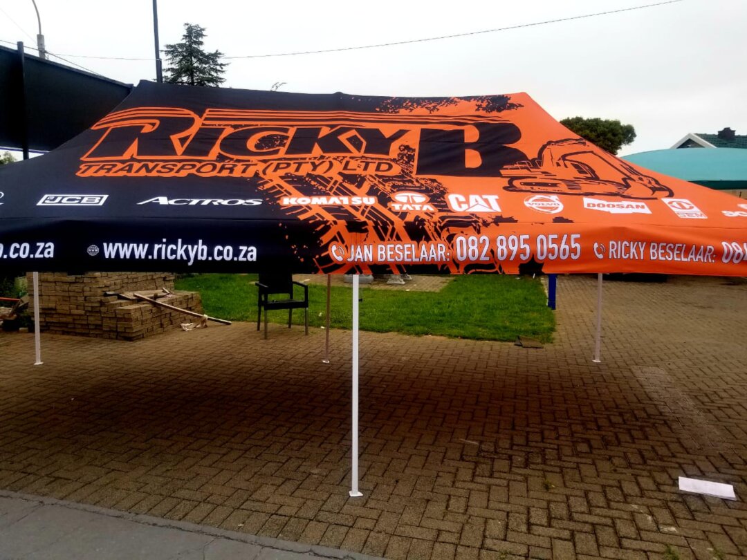 Branded gazebos We are the largest branded gazebo factory in South Africa and supply direct