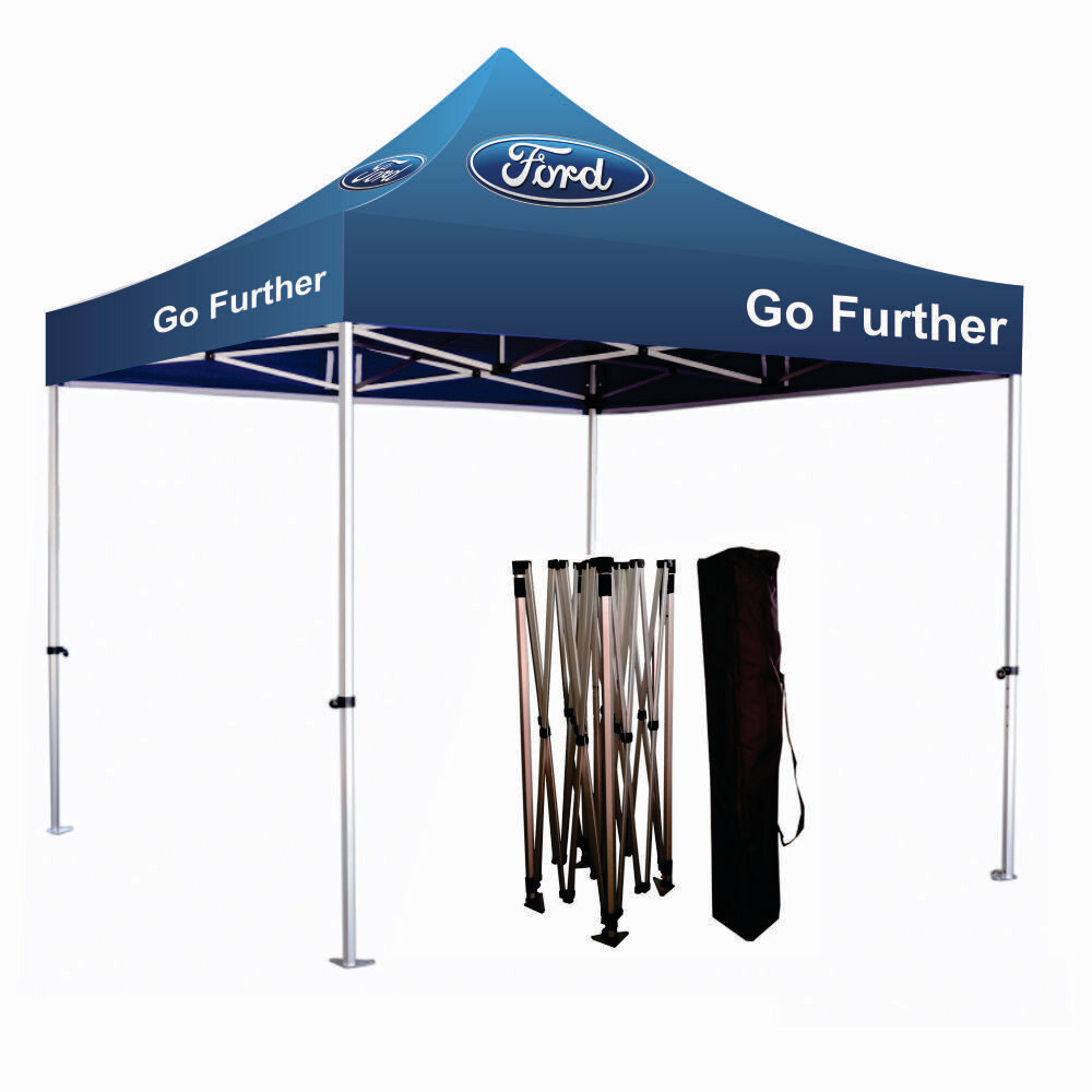 We offer specials on branded gazebos every month.