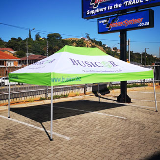 Just flags and banners and other branded display media supplier to the industry,