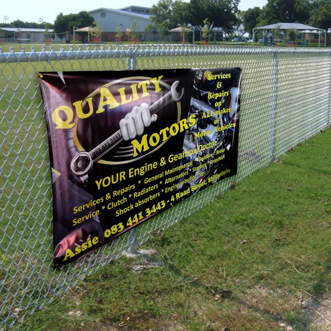 Fence wraps and PVC banners sold at below market related prices.