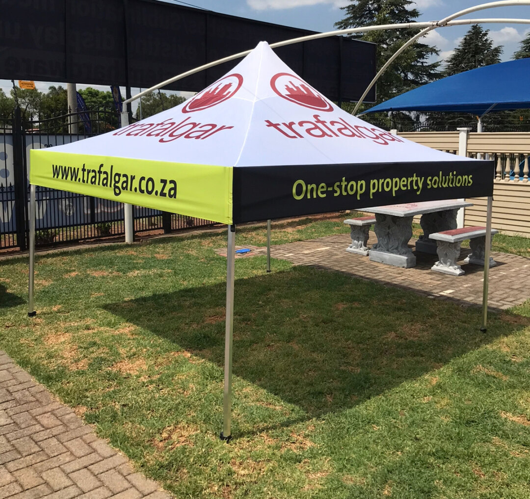 Branded gazebos We are the largest branded gazebo factory in South Africa and supply direct