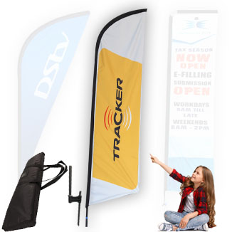 Just flags and banners and other branded display media supplier to the industry,