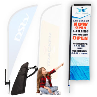 Just flags and banners and other branded display media supplier to the industry,
